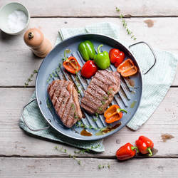 Grilled Steak with Horseradish and Vegetables